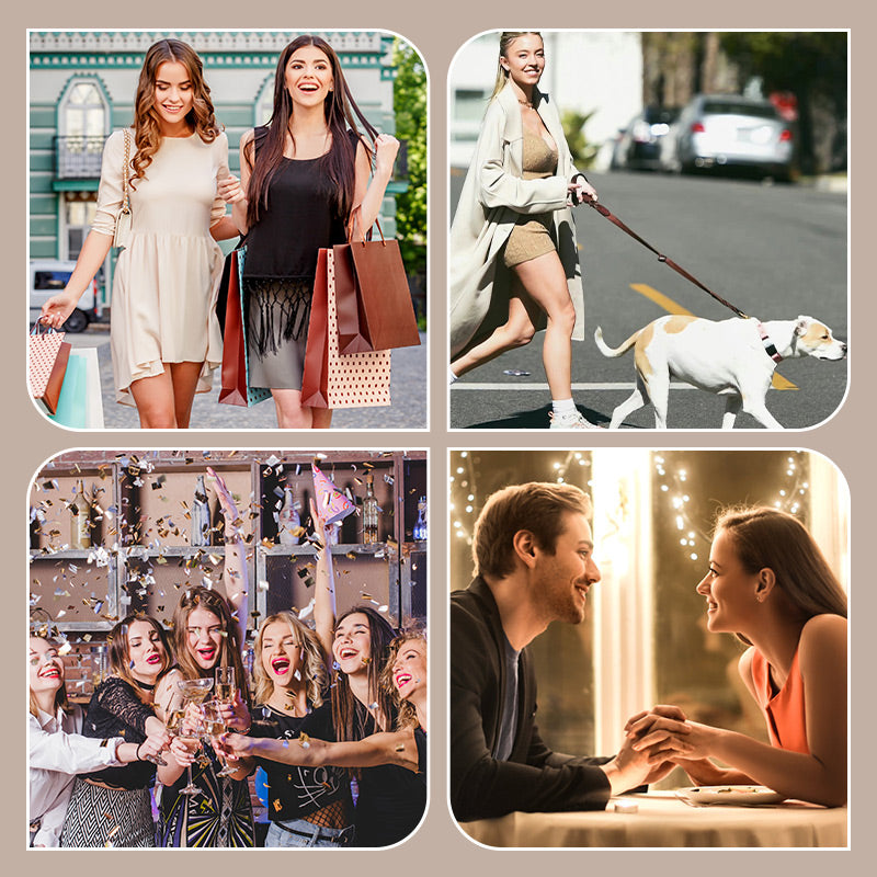 Elegante mini-jurk met ronde hals en luipaardprint